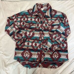 143 Story by Line Up Aztec Shacket